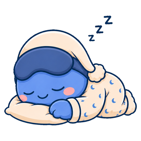 Blu asleep