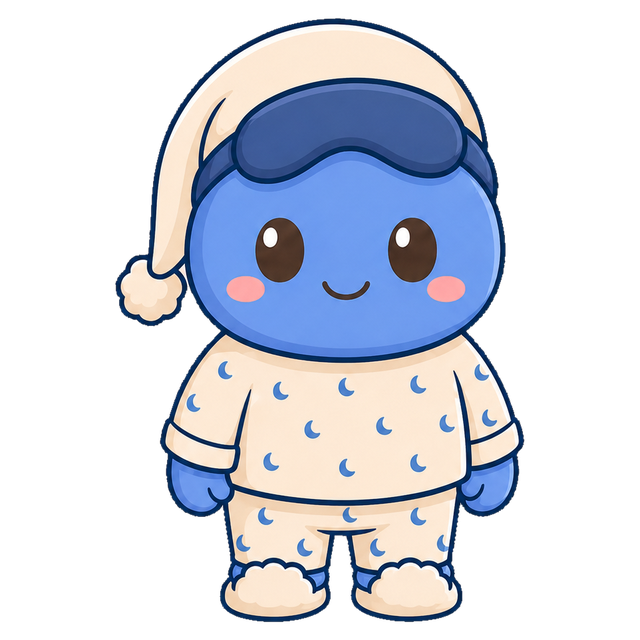 Blu, the 28 Hour Day mascot
